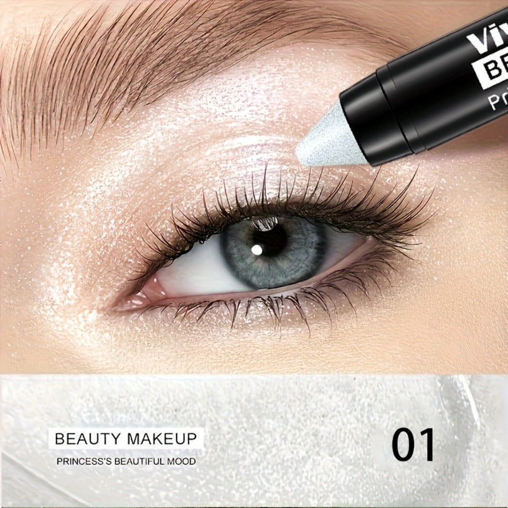 Eyeshadow Sticks 7-Piece Set Pop Color Matte, Easy Apply Smoky Eye Makeup Pencils with Eyebrow Pencil — image 2