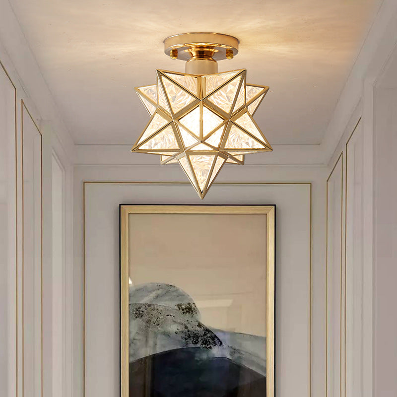 Nordic Creative Five Star Ceiling Lamp