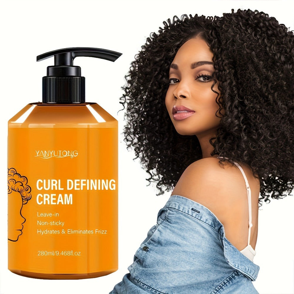280ml Curl Styling Cream in Orange Pump Bottle with Argan Oil and Glycerin Listed in Product Record — image 2