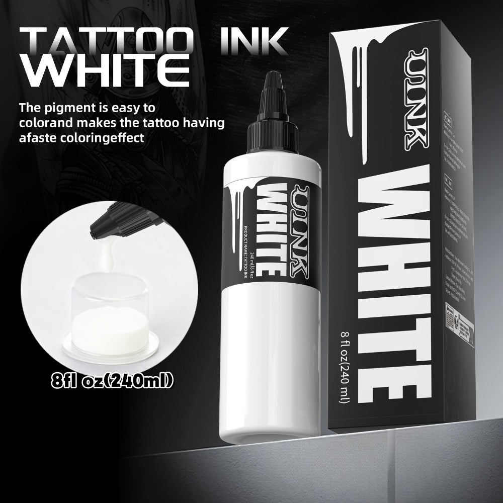 Tattoo Ink UINK 8.12oz 240ml Black, White or White Plus Triple Black Bottle Options with Item-Specific Color, Capacity and Bo