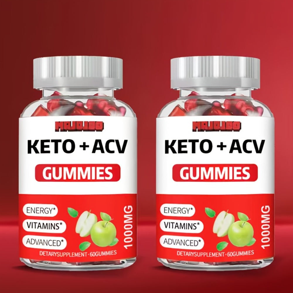 Apple Cider Vinegar Gummies with Pomegranate, Beet Juice & B12, Vegan Keto ACV Gummies for Weight Management — image 3