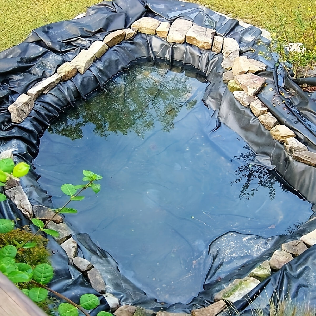 Black 5 x 10-Foot Pond Liner with 0.12mm Thickness for Fish Ponds, Water Gardens and Planter Boxes — image 5
