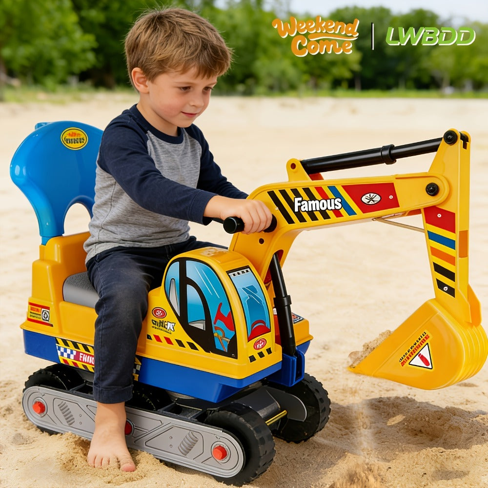 Kids Ride-On Construction Truck Large Manual-Powered Engineering Vehicle with the Listed Color, Size or Set Options for Every