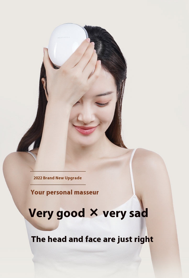 Smart Scalp & Head Massager with Soothing Heat & Red Light Technology