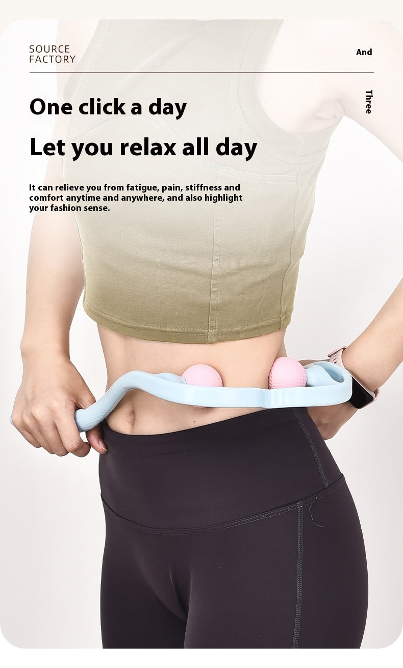 Double Ball Manual Neck Massager Shoulder Neck