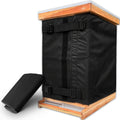 Black Beehive Winter Insulation Wrap with Adjustable Buckle Straps in 192 x 40 or 60 cm Sizes — image 1