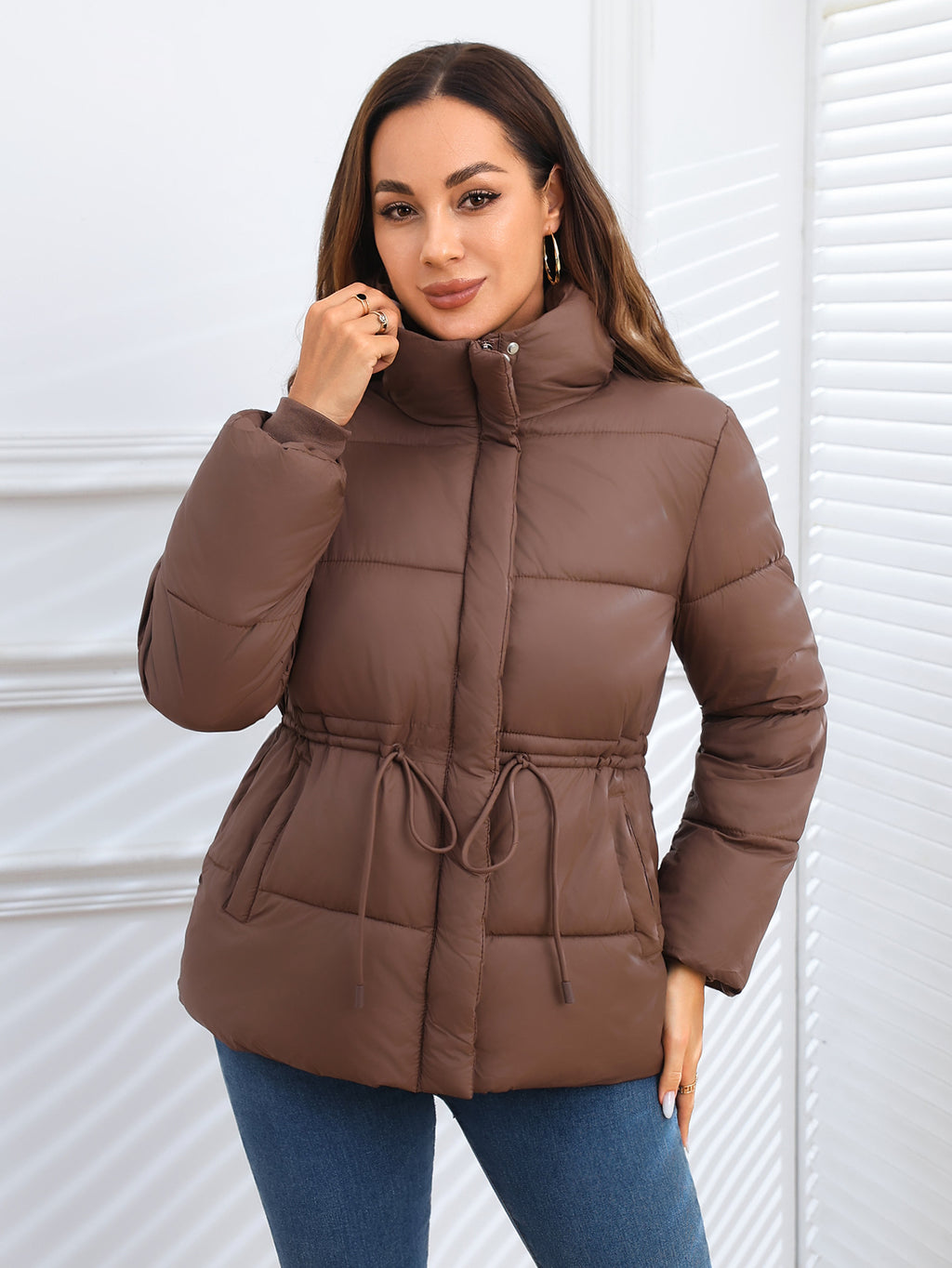 Women Puffer Coat Cotton-padded Jacket Cotton-padded