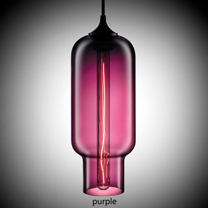 Nordic Modern Loft Pendant Lamp Glass Lustre Industrial Decor Hanging Lights Fixtures