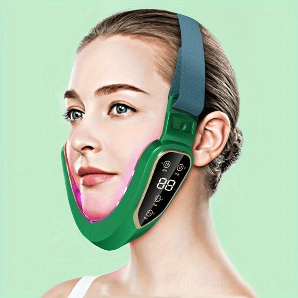 V-Face Slimming Massager 6-Speed USB Rechargeable Electric Jawline Chin Sculpting Device for Makeup, Travel and Everyday Vani
