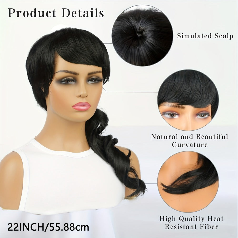 Synthetic Wig Long Deep-Wave Curls, 150% Density with Rose Net Cap in 22- or 24-Inch Lengths — image 7