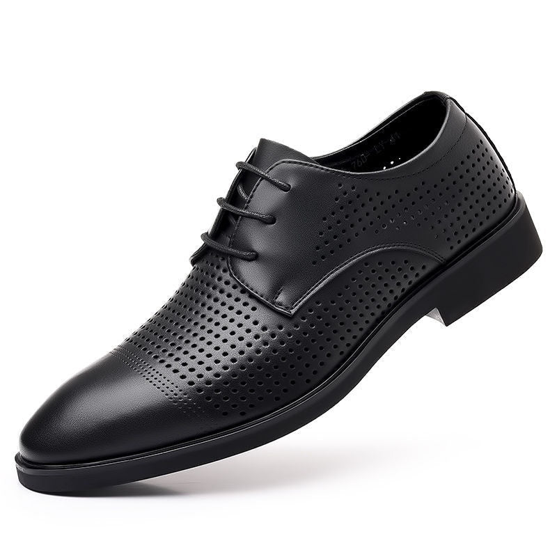 Men's Fashionable Casual Business Leather Shoes With Soft Soles