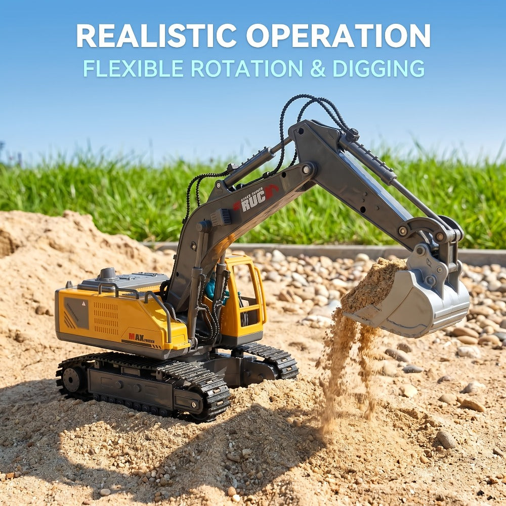 RC Bulldozer 1:24 Scale Alloy with 680° Rotation & Working Arm, 2.4GHz Remote Control Construction Vehicle for Kids — image 6