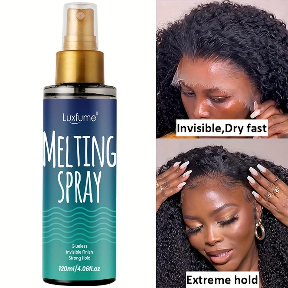 Lace Melting Spray Kit for Wig Installation, 120ml Bottle Alone or with Tools and Wig Cap Set — image 8