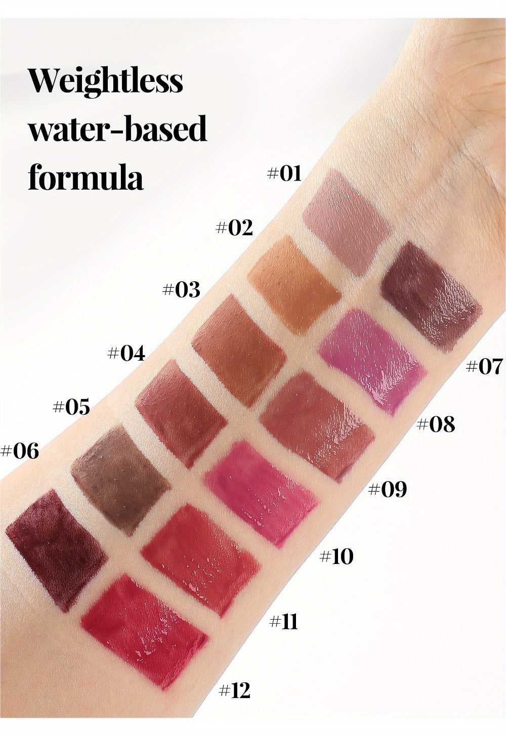 Lip Gloss Set by Leaf Poem with 12 Mixed Lip Colors, Slim Tube Applicators and Presentation Box — image 16