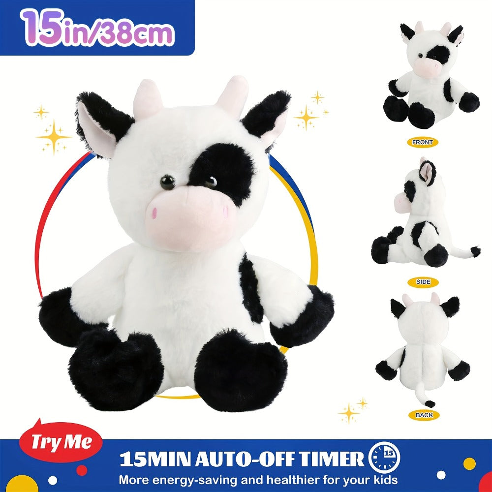 Plush Toy Highland Cow with Glowing Body and Optional Music in Two Interactive Styles for Display — image 2