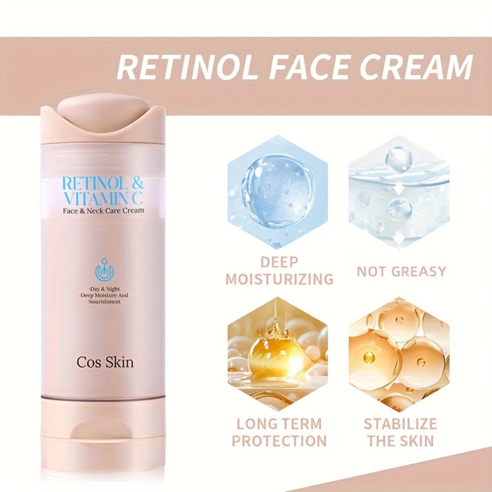 Face Cream Retinol and Vitamin C Formula with Lightweight, Fast-Absorbing Finish for Morning or Night Use — image 6