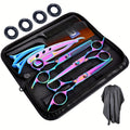 Hair Scissors Set in a Professional 16pcs 6.0 Inch Salon Shear Design for Flat Cut and Bangs — image 13