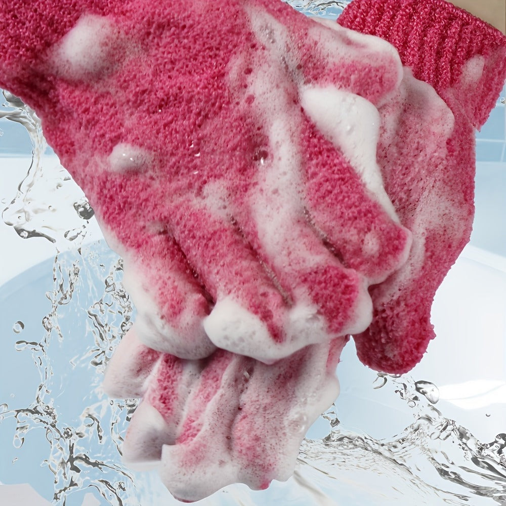 Exfoliating Shower Gloves 20 Pairs Dual-Sided Nylon Bath Scrub Mitts – Body Exfoliation, Spa Massage & Deep Cleansing Gloves 