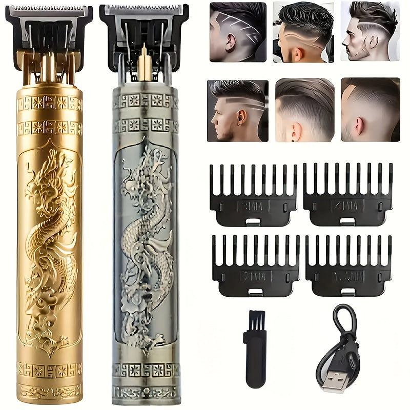 Beard Trimmer for Men USB Rechargeable Zero Contour Precision Edger Lithium Battery – Hair Clipper with Limit Comb ABS Body f