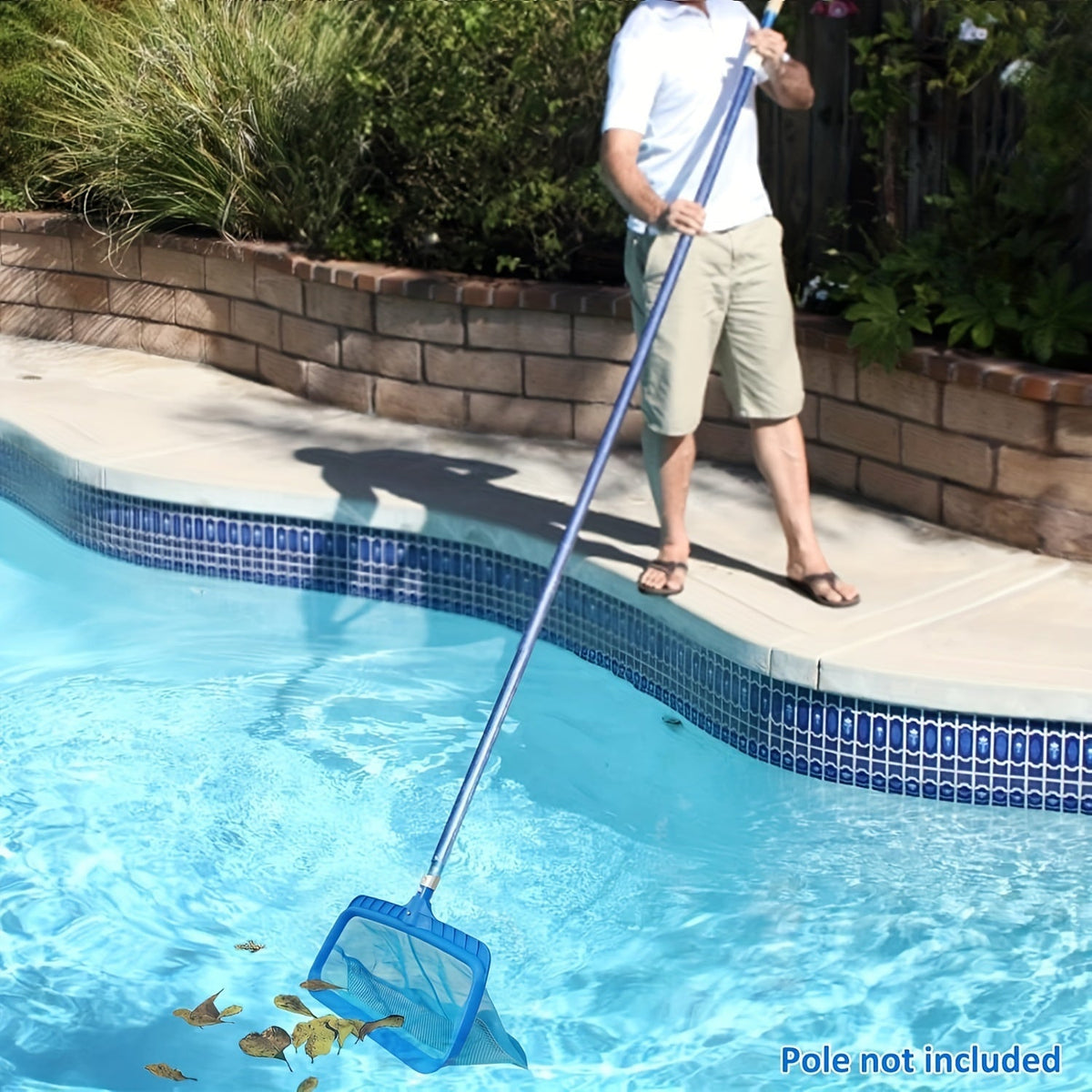 Pool Skimmer Net Fine Mesh | Heavy Duty Leaf Rake Pool Cleaning Tool — image 6