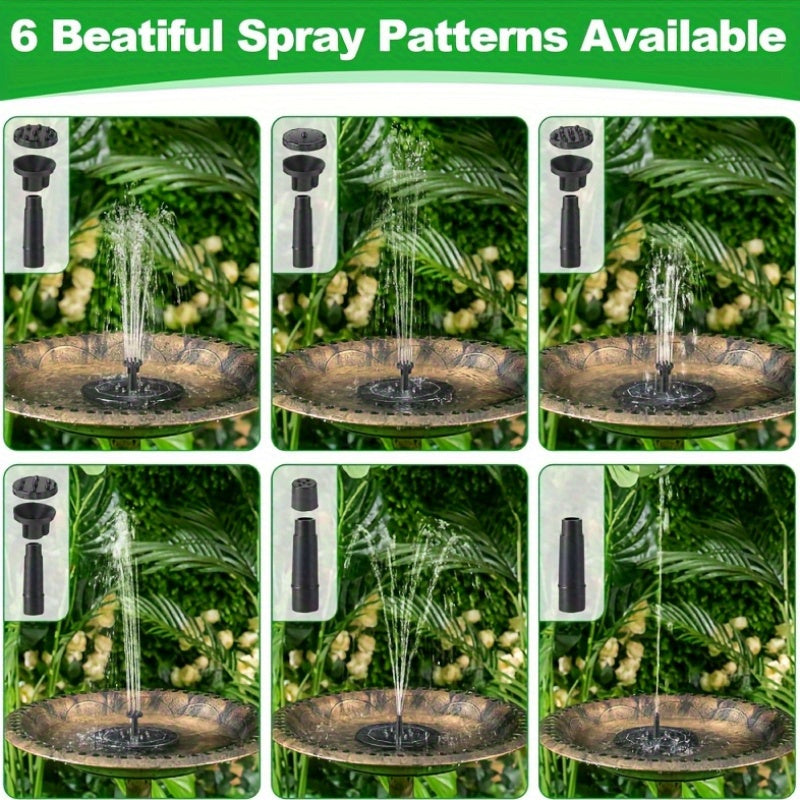 Solar Fountain Pump for Garden, Patio and Yard Use, with the Listed Configuration, for Everyday Use and Organized Storage — i