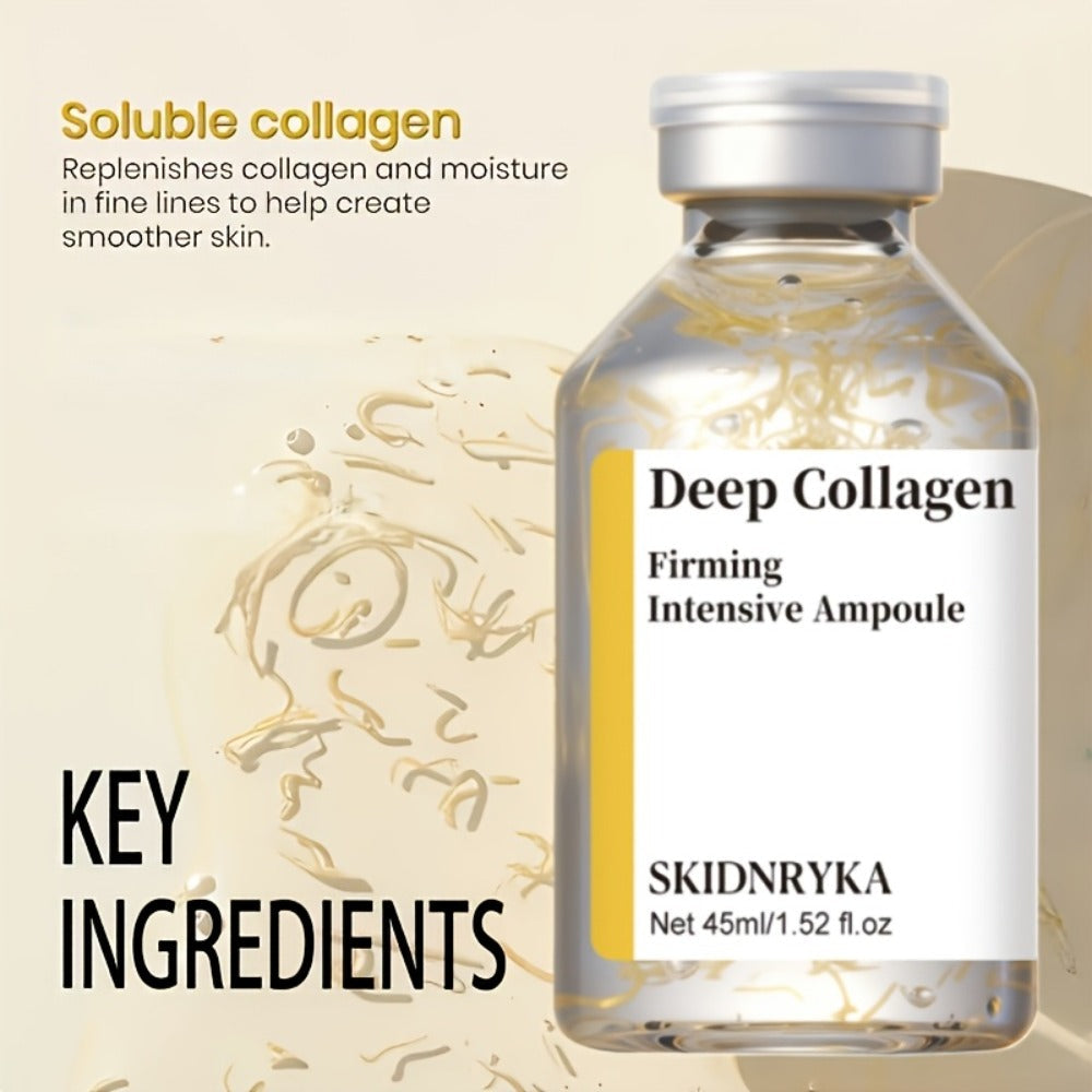 Face Serum SKINDRYKA Collagen, Hyaluronic Acid and Niacinamide in a 1.52oz Glass Dropper Bottle — image 4