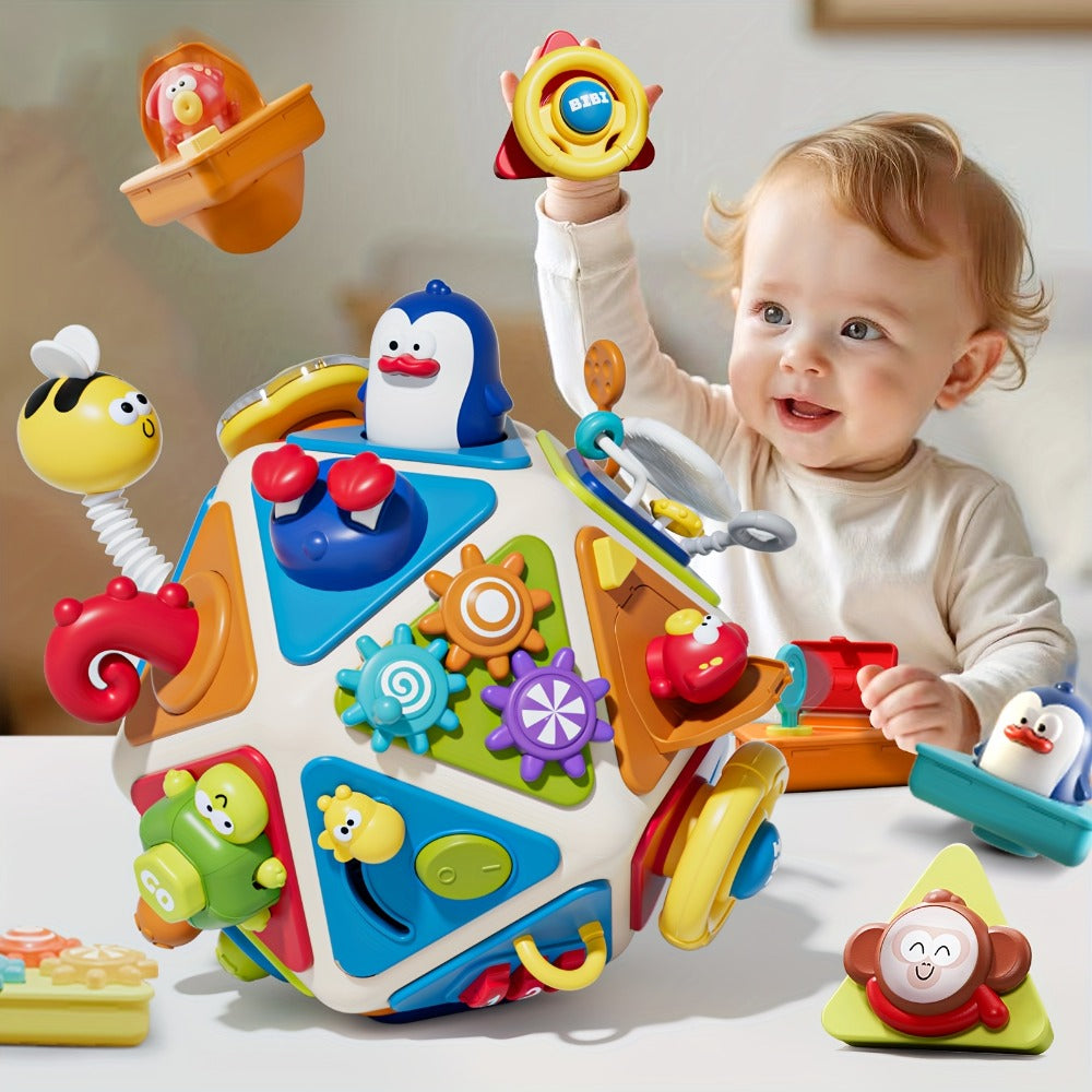 21-in-1 Toddler Busy Board Activity Cube, Early Educational Sensory Toy for Boys & Girls Ages 1-3 — image 2
