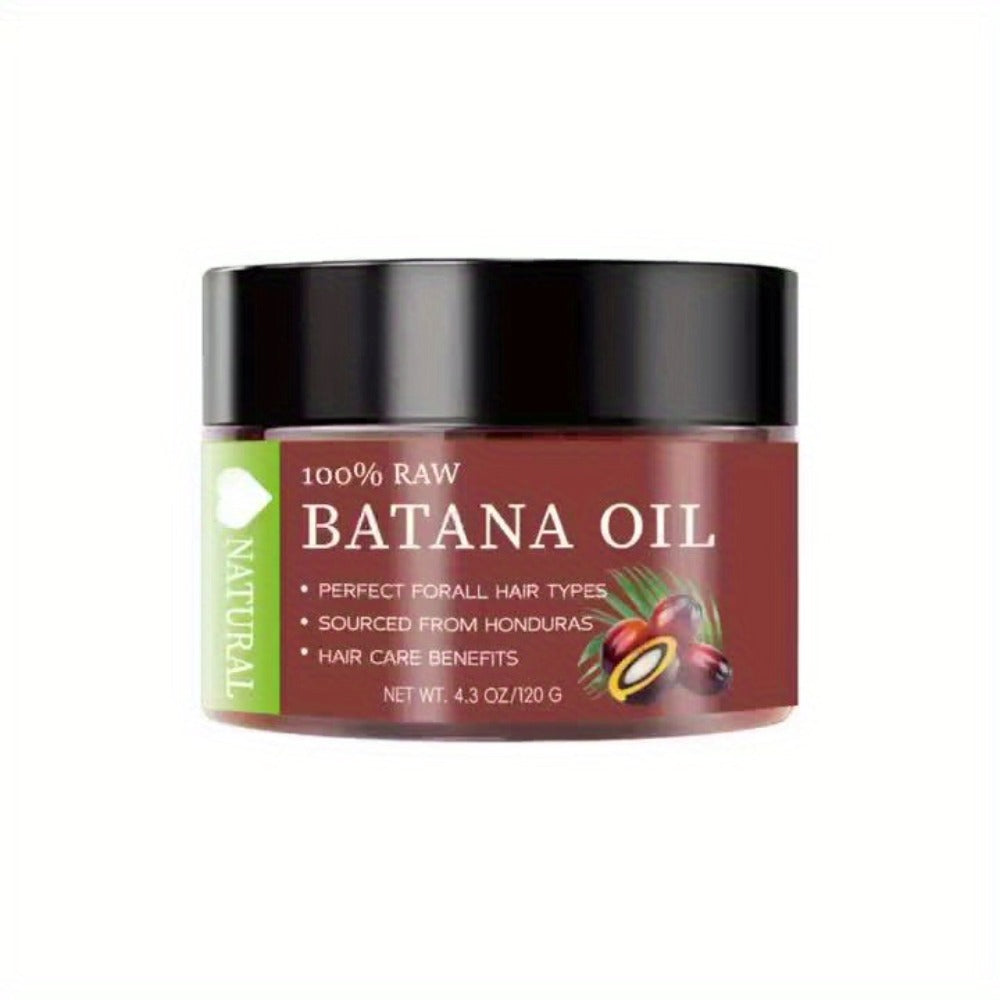 Hair Oil Batana 120g Amber Balm Jar with Black Screw Lid and External-Use Label Instructions — image 9