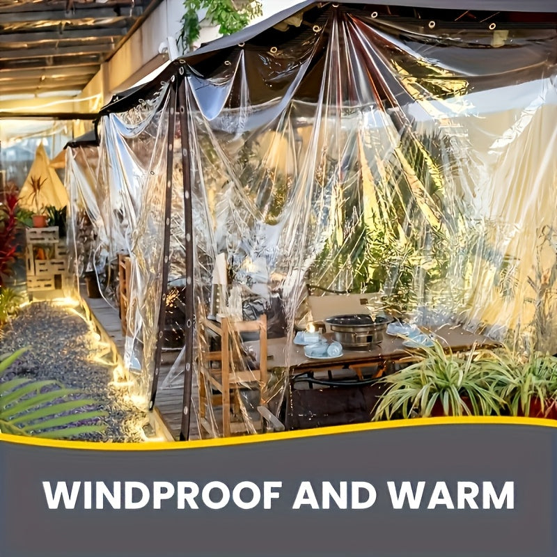 Clear Tarp | Transparent PVC Waterproof Cover Garden Greenhouse Patio — image 2