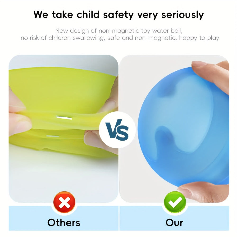 Reusable Silicone Water Balloons 8-Pack for Kids, No Magnets Quick-Fill Leak-Proof Splash Balls — image 6