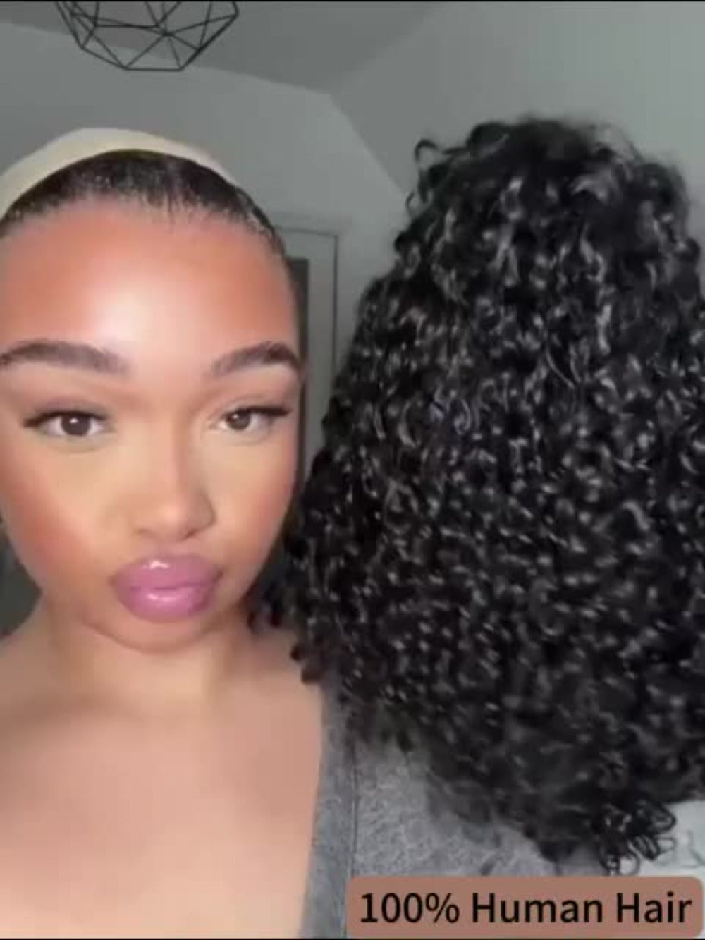 Lace Front Wig Deep-Wave Human Hair Bob, 12-Inch 1B or Natural Black with 4x4 Closure and 22.5-Inch Cap — image 10