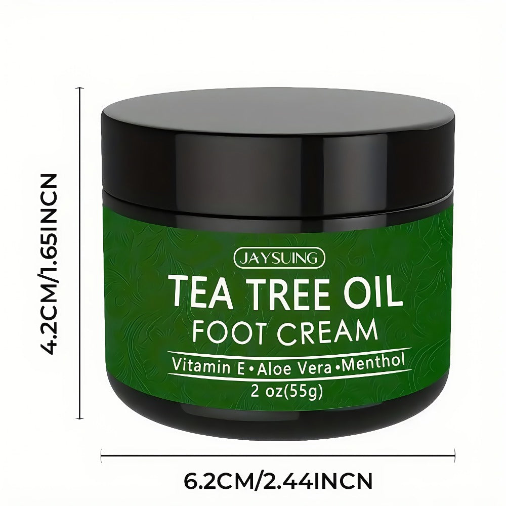 Tea Tree Oil & Coconut Oil Foot & Hand Cream 2-Pack, Deep Moisturizing for Dry Cracked Heels, Rough Hands & — image 5