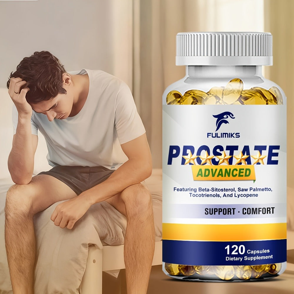 Dietary Supplement Saw Palmetto Extract and Zinc Capsules in a Men’s Formula, 120 Count for Daily Supplement Routines — image