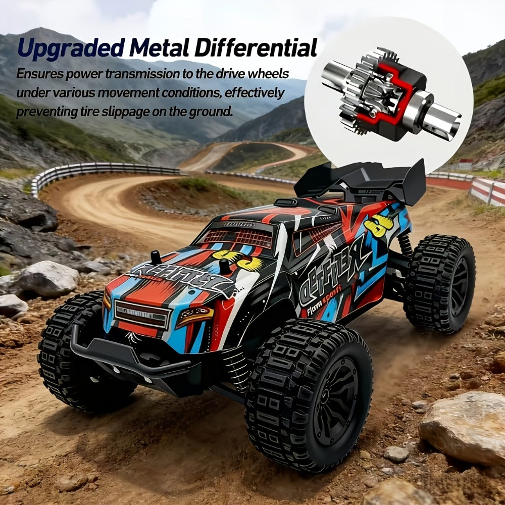 1:18 Scale RC Off-Road Car 35+ KM/H 4WD, 2.4GHz High Speed Remote Control Truck, Hobby Grade RC Racing Crawler for Kids & Adu