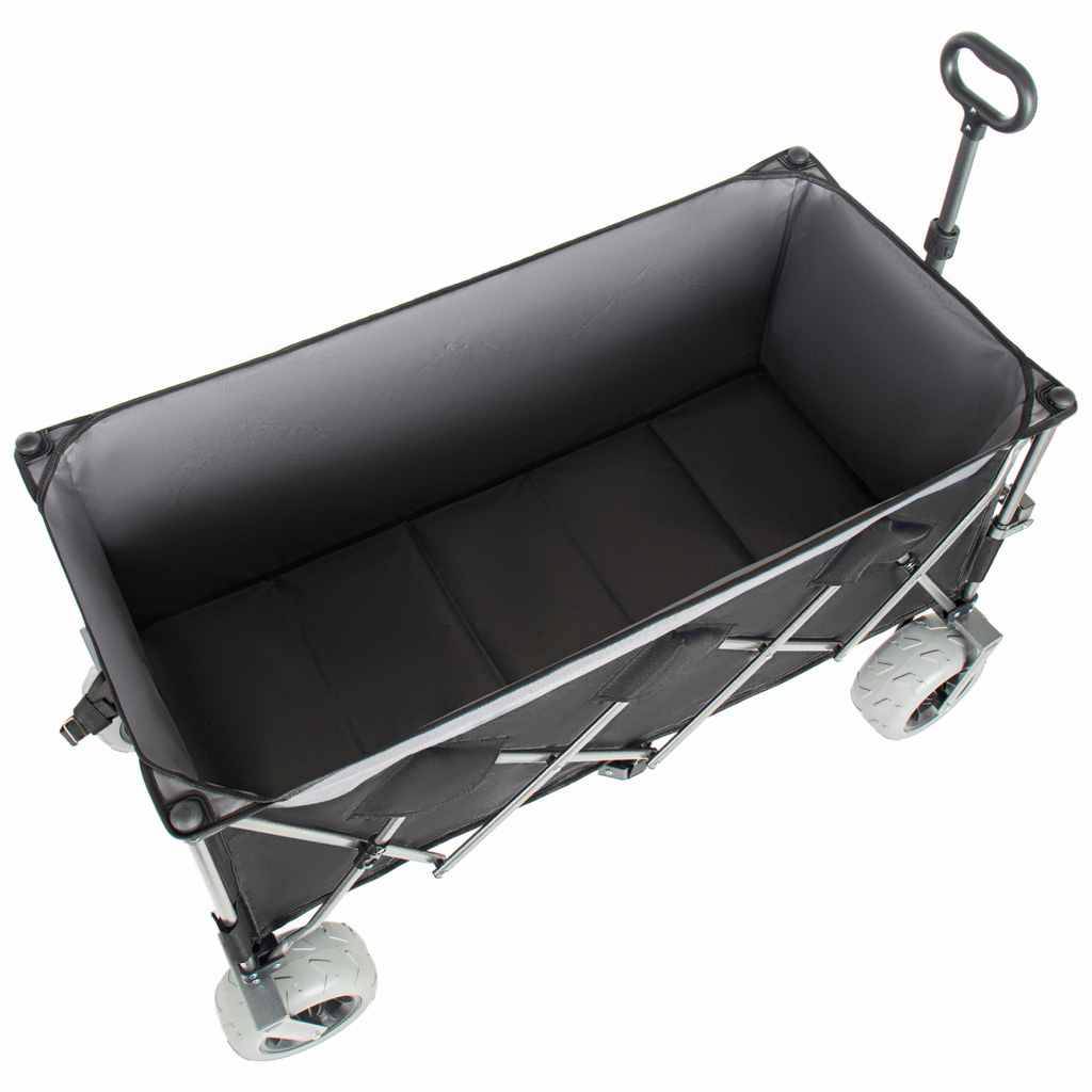 Folding Wagon 52 Inch Utility Cart Collapsible Beach Wagon with Frame for Garden Sports Camping Outdoor — image 13