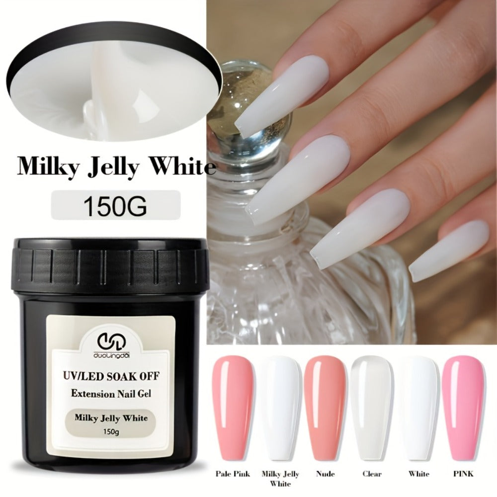 Builder Gel for Nail Extensions 150g Apex Strengthening Kit 13 Shades Clear White Pink Nude Milky Jelly Salmon UV LED Cure Pr