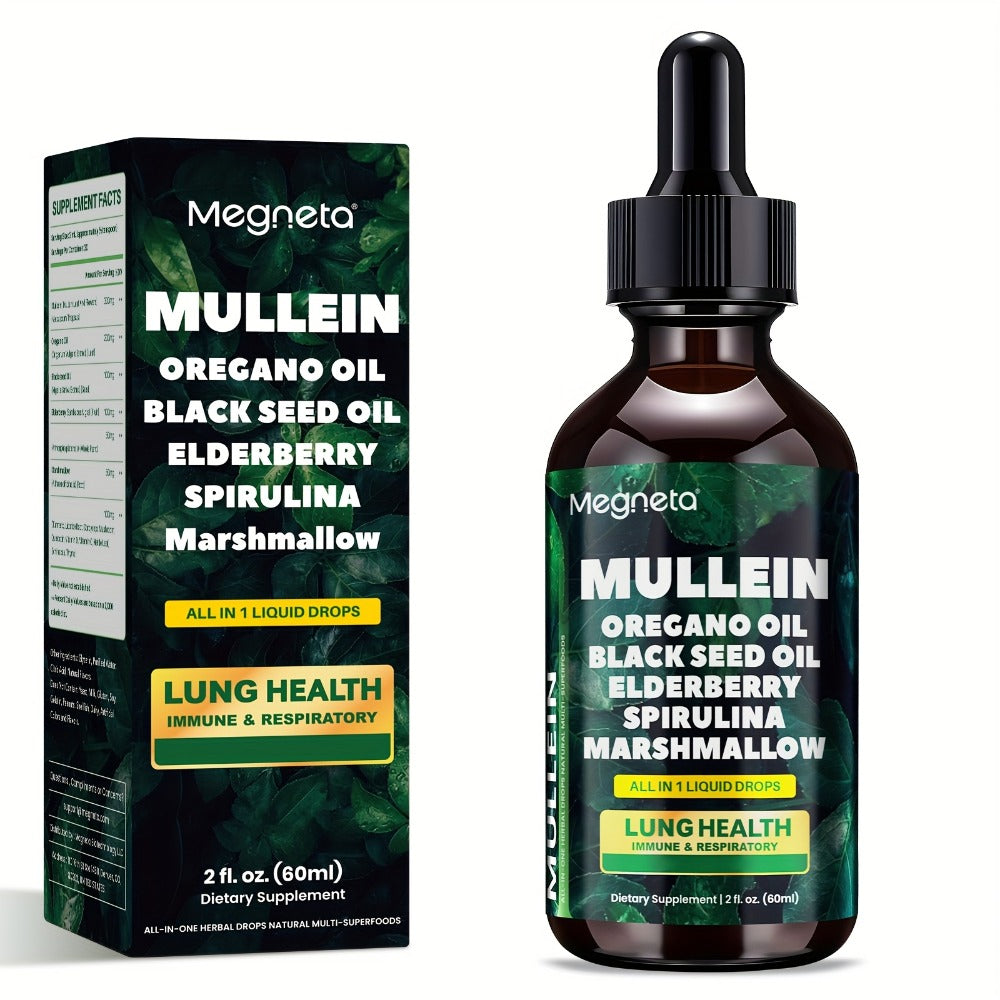 Mullein Leaf Liquid Drops for Lung Health & Respiratory Support, Natural Herbal Formula for Breathing Comfort — image 3