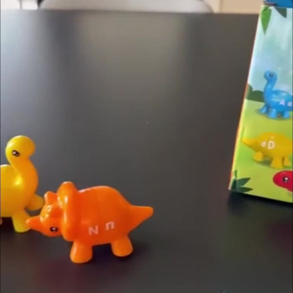 Dinosaur Number Matching Toy for Toddlers, 10 Pairs Retractable Plug-In Counting Sorting Math Game with Storage Bag — image 7
