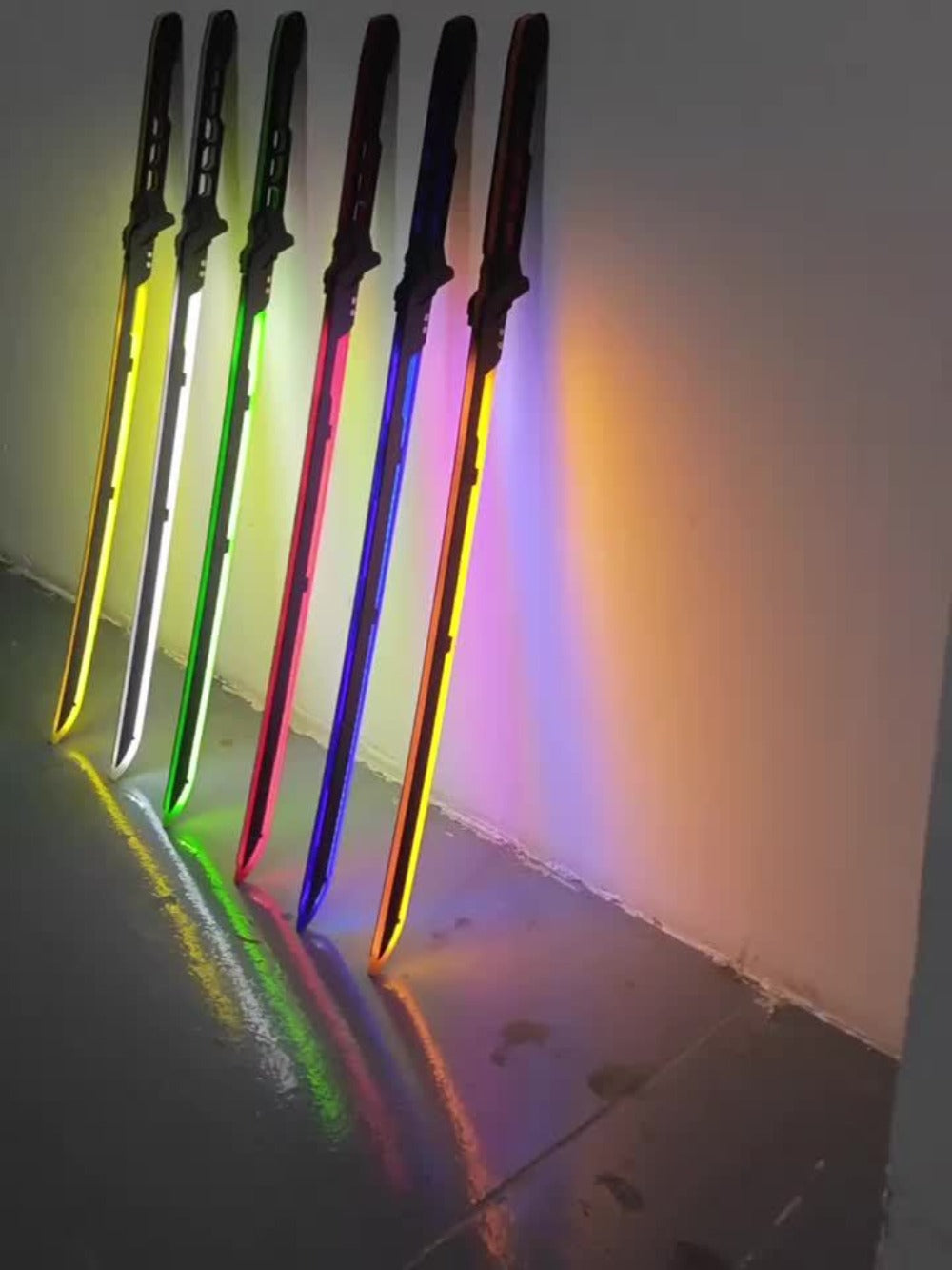 LED Cyberpunk Katana Prop 80cm Acrylic Luminous with the Listed Color, Size or Set Options for Everyday Use — image 15