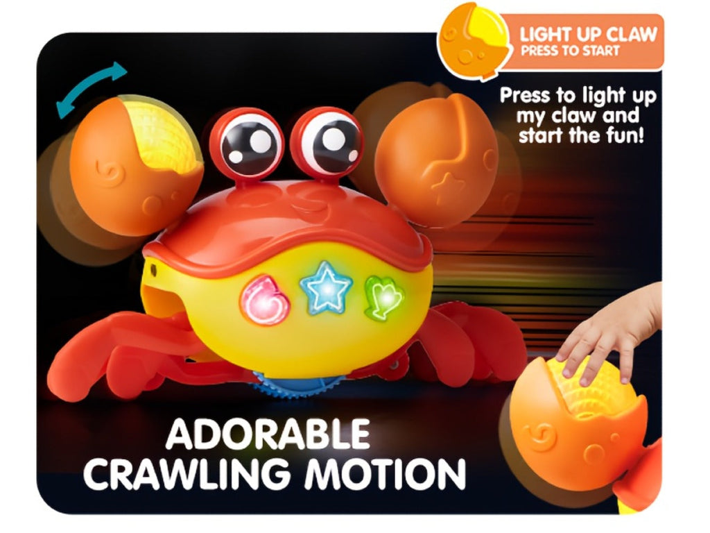 Musical Crawling Crab Toy with Light-Up Buttons, Moving Claws and Obstacle-Avoiding Motion — image 8