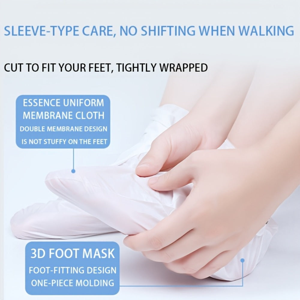 Moisturizing Foot Mask Socks with Goat Milk, Niacinamide & Ceramides – Exfoliating Cracked Heel Treatment — image 2