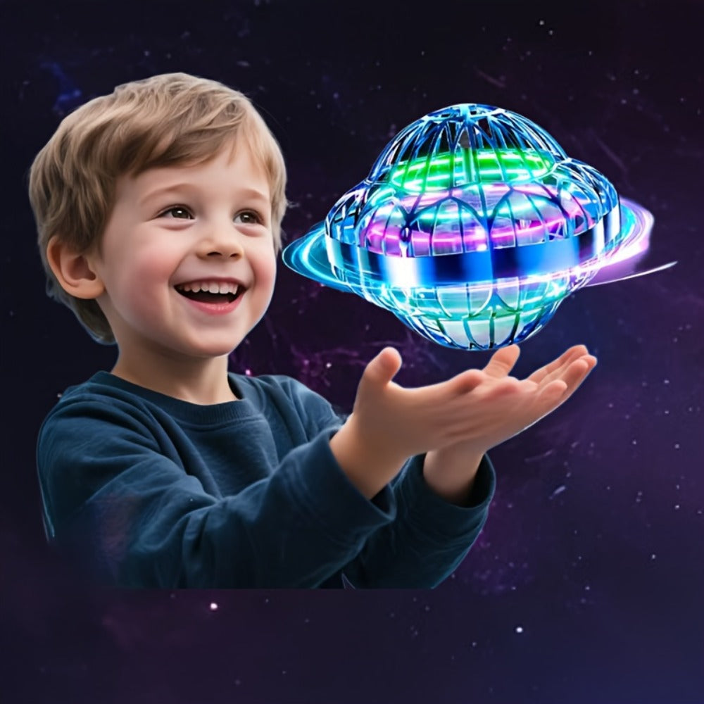 UFO Flying Ball Toy Smart Sensor Hovering Drone Hexagonal Spinning Saucer with the Listed Color, Size or Set Options for Ever