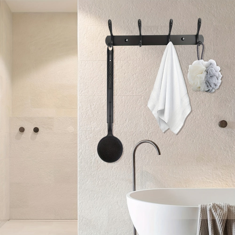 Long Handle Bath Brush Extendable 40-60cm Back Scrubber Dual-Sided Exfoliating Body Brush, for Bath Time, Home Spa and Person