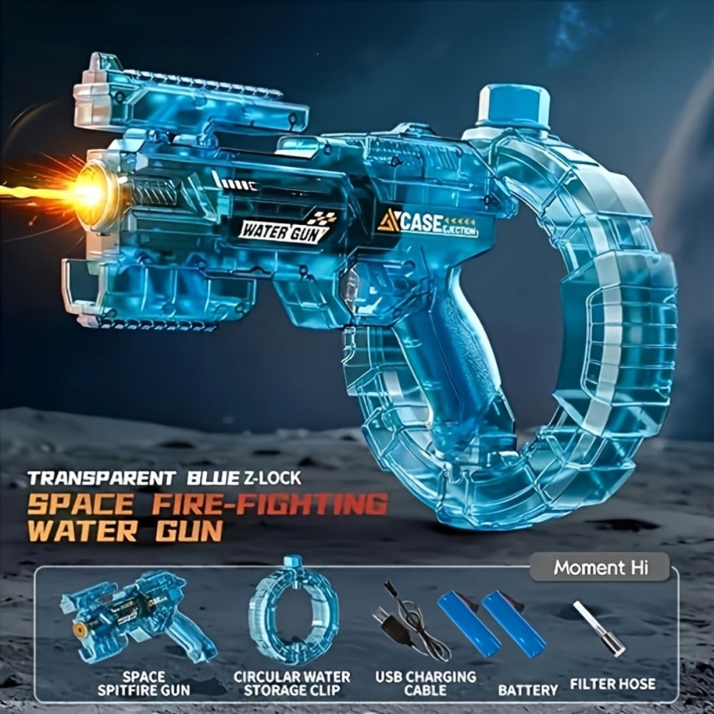 Rechargeable Transforming Electric Water Blaster with LED Muzzle Light and Blue or Blue Spec2 Option — image 1