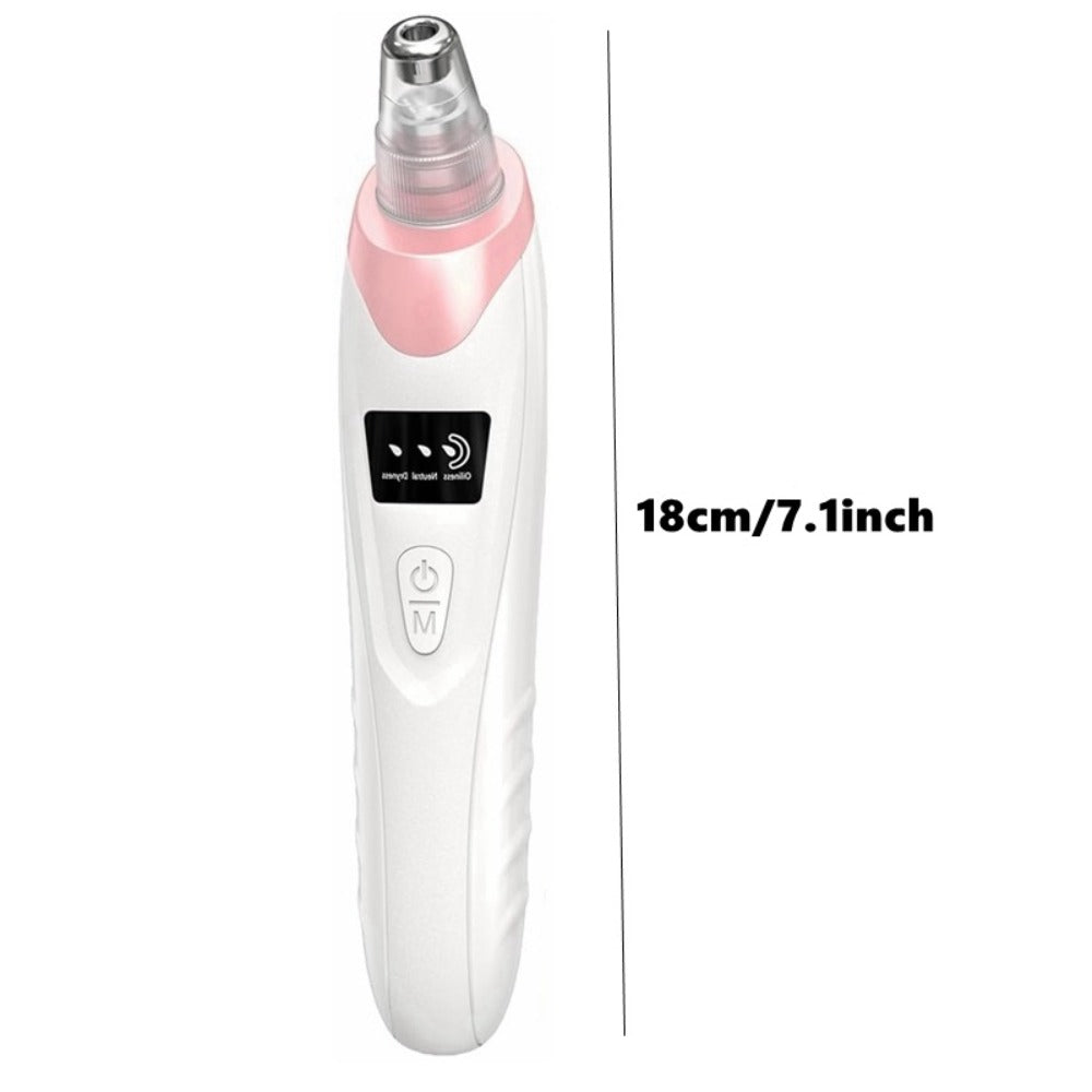 Pink Pore Vacuum Blackhead Remover with 3 Suction Levels, 5 Heads and 4 Manual Extractor Tools — image 13