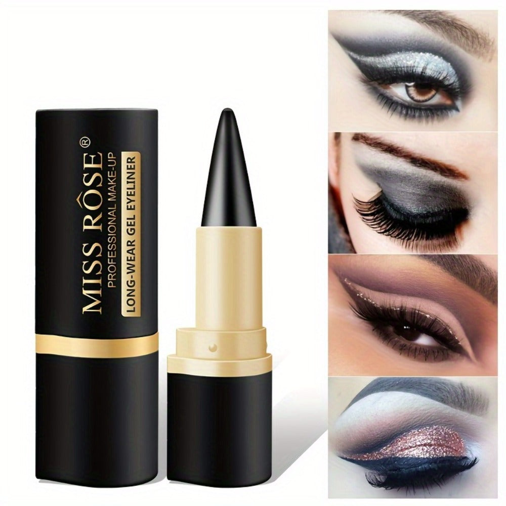 Waterproof Black Eyeliner Pencil Set 3pcs, for Makeup, Travel and Everyday Vanity Use, with the Listed Configuration — image 