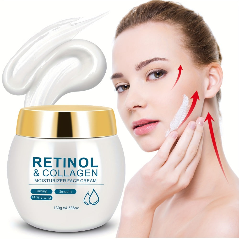 Face Cream Retinol and Collagen 130g Jar or Retinol Essence Option for Day and Night Skin Care — image 12