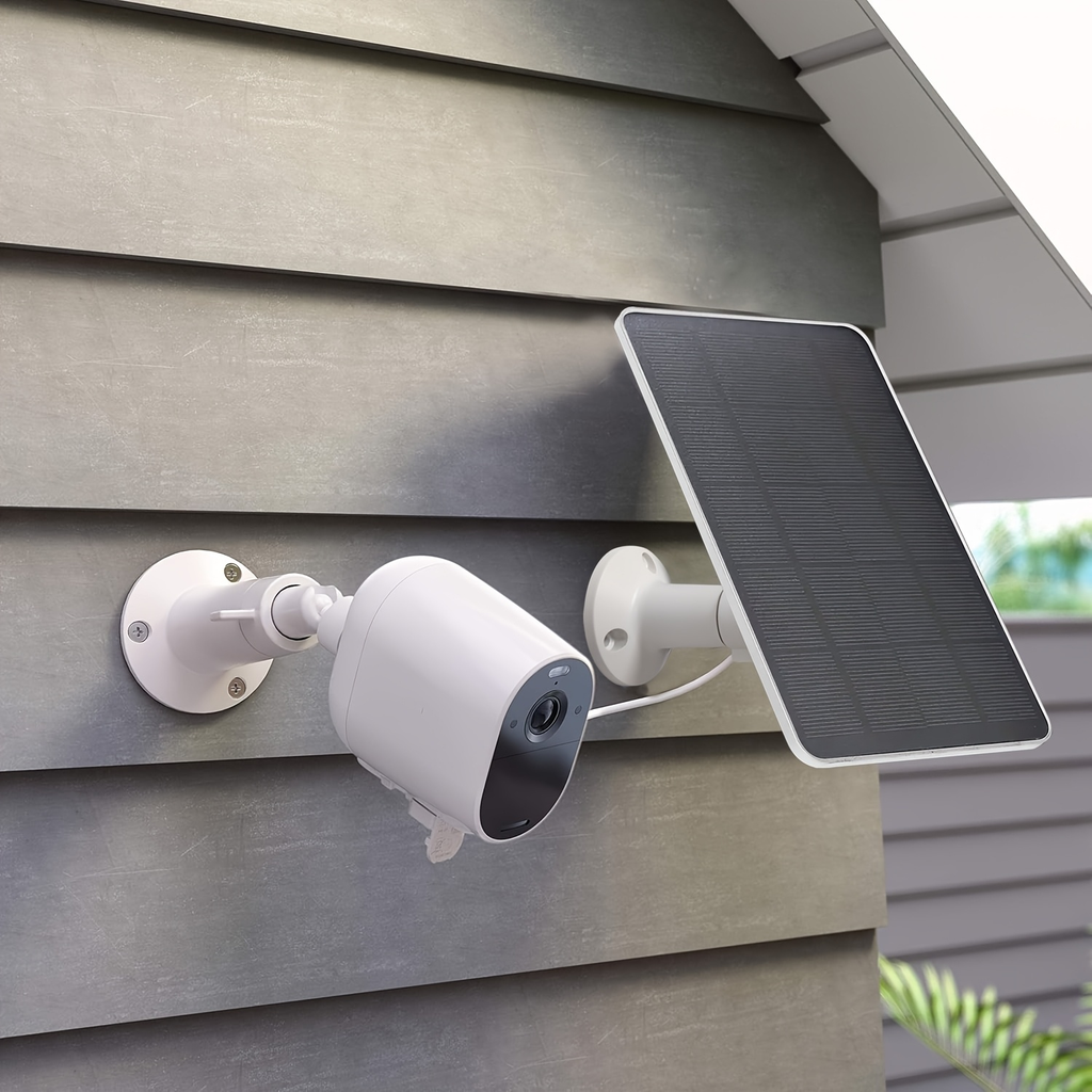 Solar Panel Charger for Security Camera 7W 360° Adjustable USB-C Micro USB Outdoor Continuous for an Everyday Personal Care R