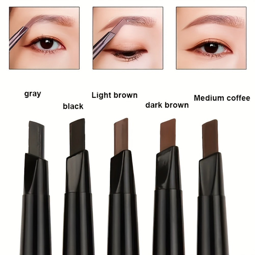 12-Pack Automatic Eyebrow Pencils with Angled Tips, Spoolie Ends and Four Brown-to-Black Color Options — image 4
