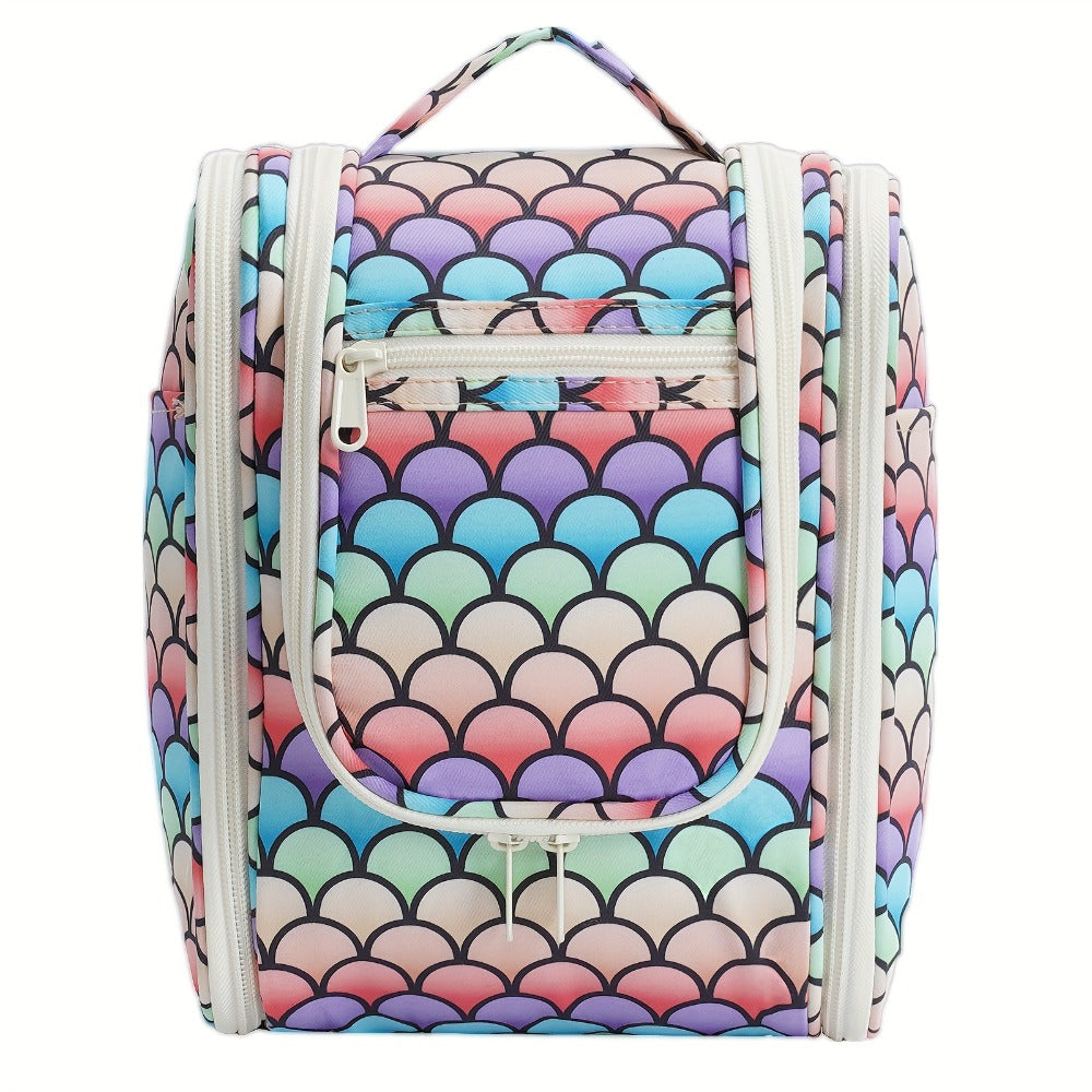 Toiletry Bag Hanging Large-Capacity Makeup Organizer with Hook, Multiple Compartments and 16 Print Options — image 24